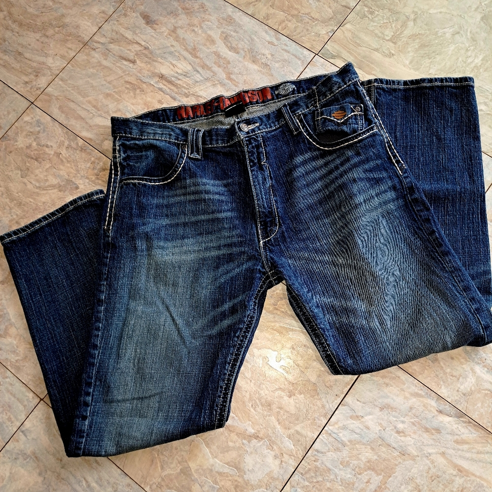 Harley Davidson men's "Whipstitch" jeans 40X32